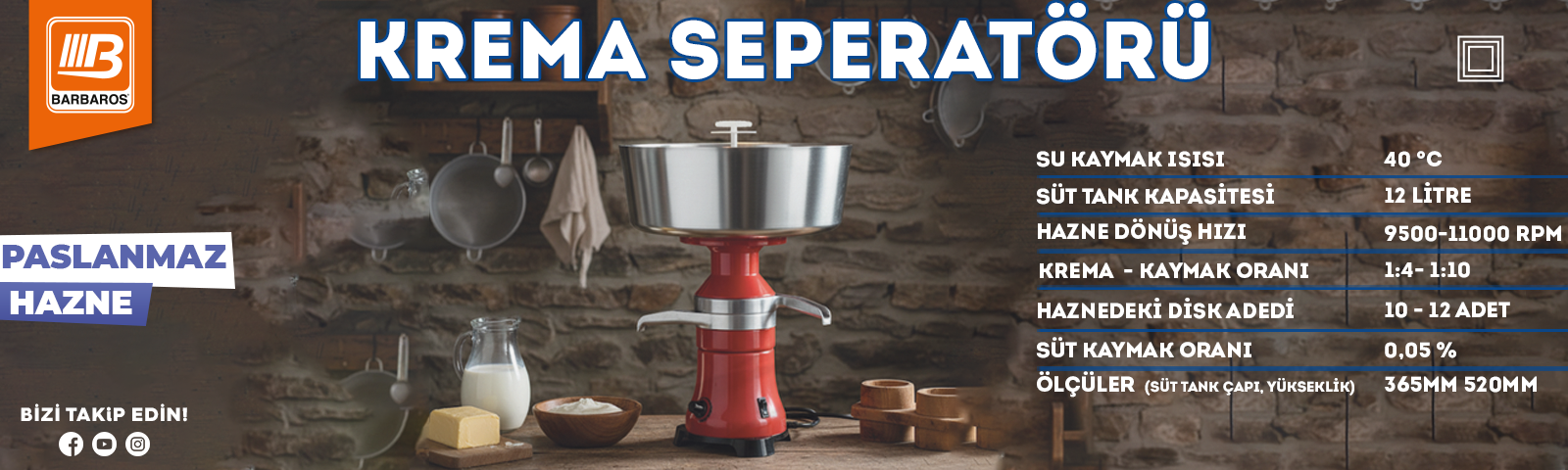 Krema Seperatörü